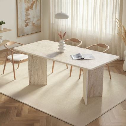 Masă de dining NEL 180x90 cm, bej