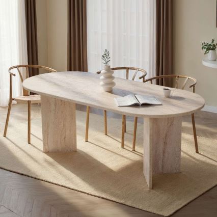 Masă de dining NEL 200 x 90 cm bej