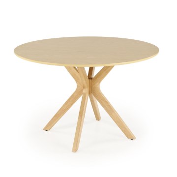 Masă de dining NICOLAS, Ø 120 cm, maro