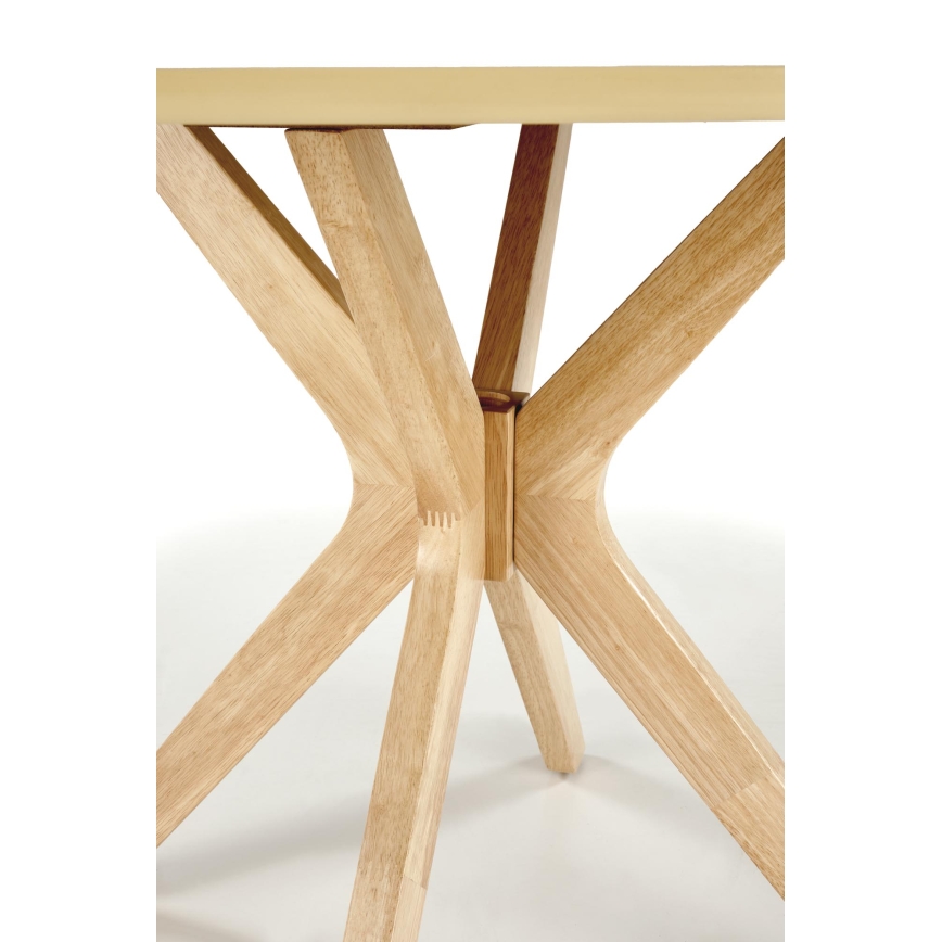 Masă de dining NICOLAS, Ø 120 cm, maro