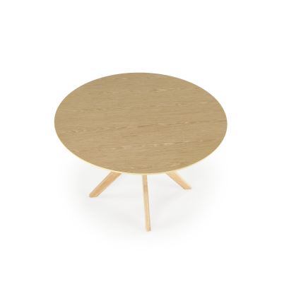 Masă de dining NICOLAS, Ø 120 cm, maro