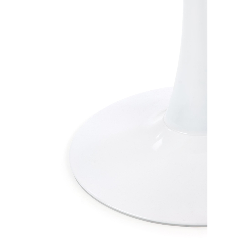 Masă de dining PACIS decor marmură albă/albă