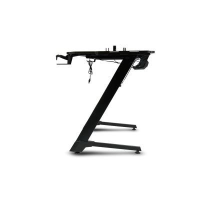 Masă de joc SNAKE cu iluminare LED RGB, 100x60 cm, negru