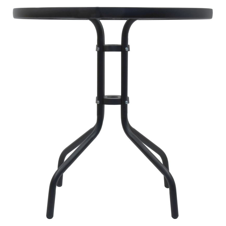 Masă de grădină d. 70 cm neagră