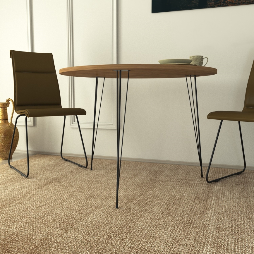 Masă de sufragerie SANDALF 75x90 cm maro