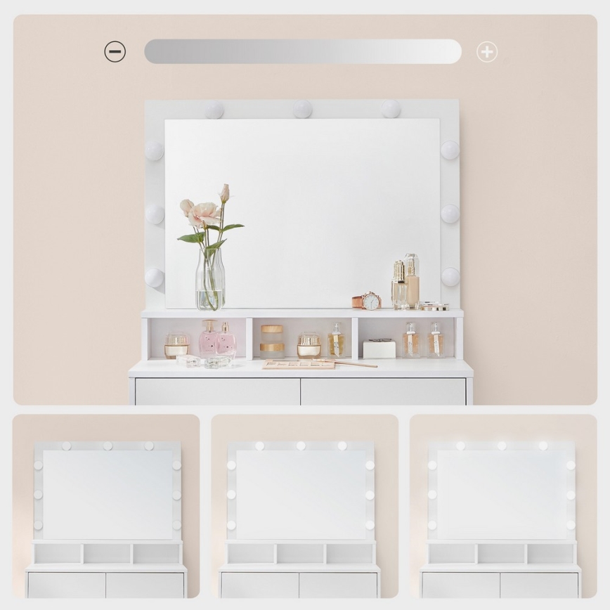 Masă de toaletă HATOR, albă