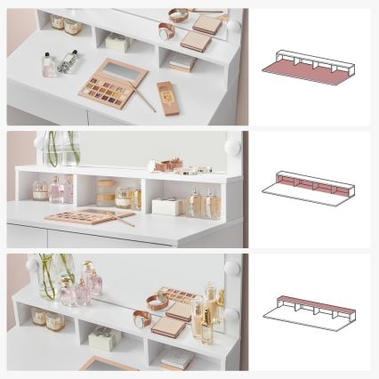 Masă de toaletă HATOR, albă