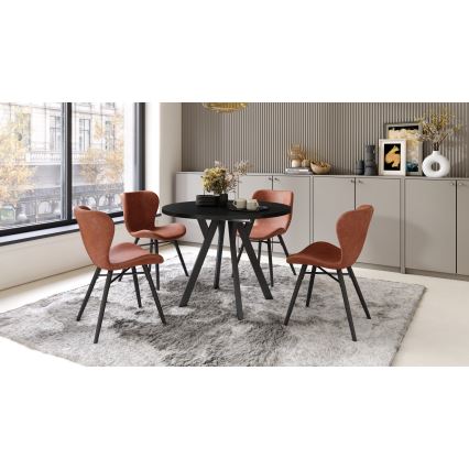 Masă extensibilă de dining ARTUR, neagră