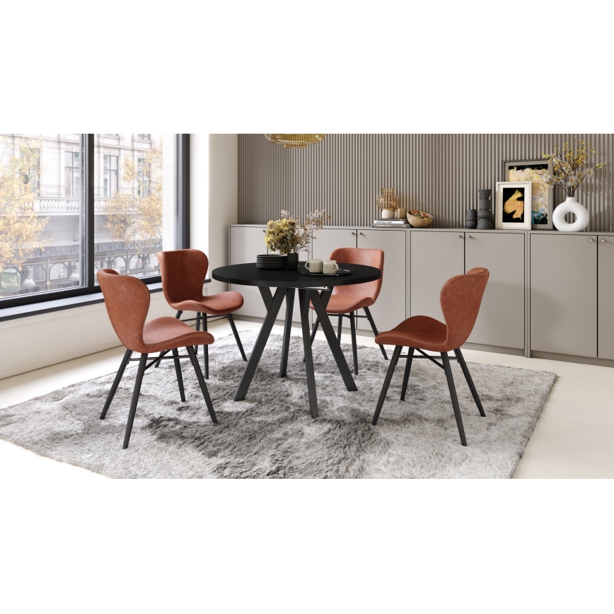 Masă extensibilă de dining ARTUR, neagră