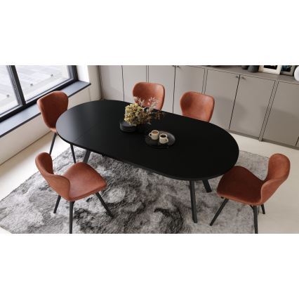 Masă extensibilă de dining ARTUR, neagră