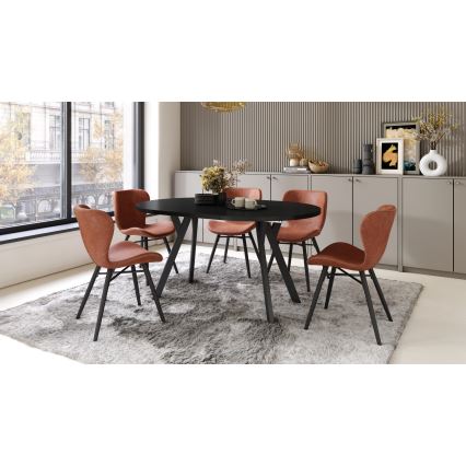 Masă extensibilă de dining ARTUR, neagră