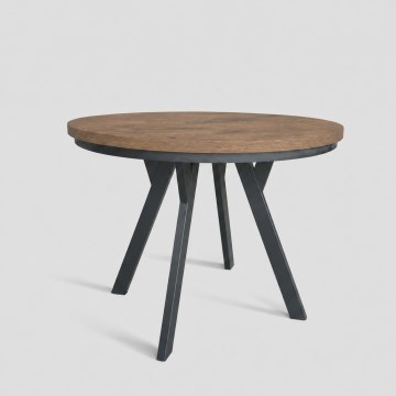 Masă extensibilă de dining CENTRO 100/140x77 cm stejar Lefkas/negru