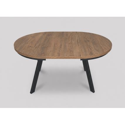 Masă extensibilă de dining CENTRO 100/140x77 cm stejar Lefkas/negru