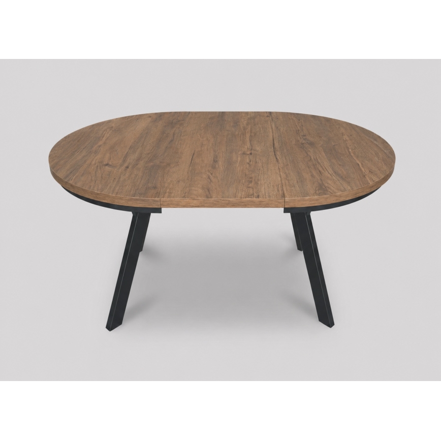 Masă extensibilă de dining CENTRO 100/140x77 cm stejar Lefkas/negru
