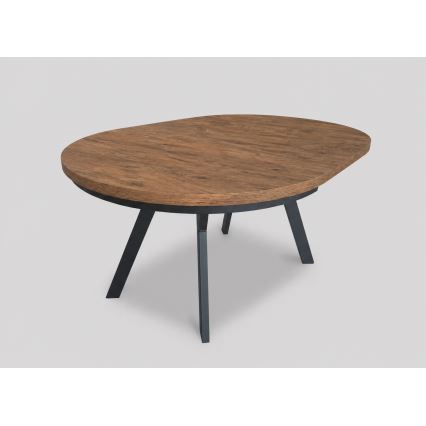 Masă extensibilă de dining CENTRO 100/140x77 cm stejar Lefkas/negru