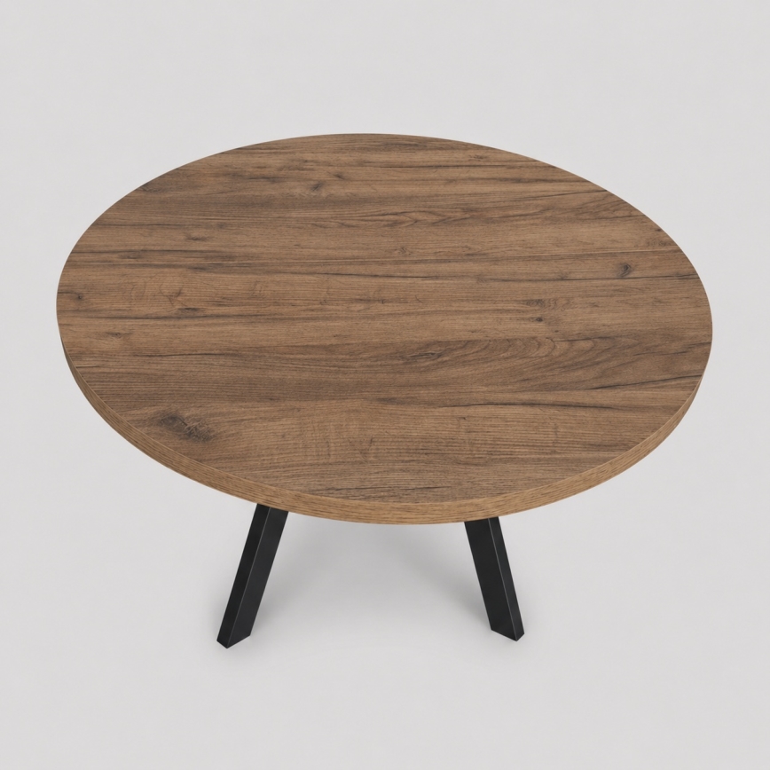 Masă extensibilă de dining CENTRO 100/140x77 cm stejar Lefkas/negru