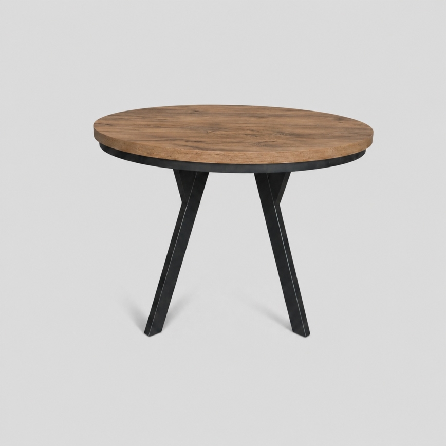Masă extensibilă de dining CENTRO 100/140x77 cm stejar Lefkas/negru