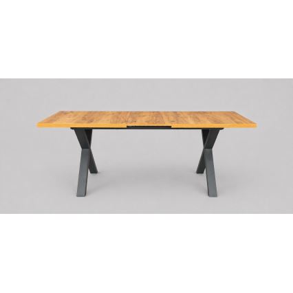 Masă extensibilă de dining DOMO 150/190x80 cm stejar craft/negru