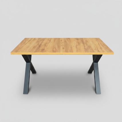 Masă extensibilă de dining DOMO 150/190x80 cm stejar craft/negru