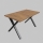 Masă extensibilă de dining DOMO, 150/190x80 cm, stejar Lefkas/negru