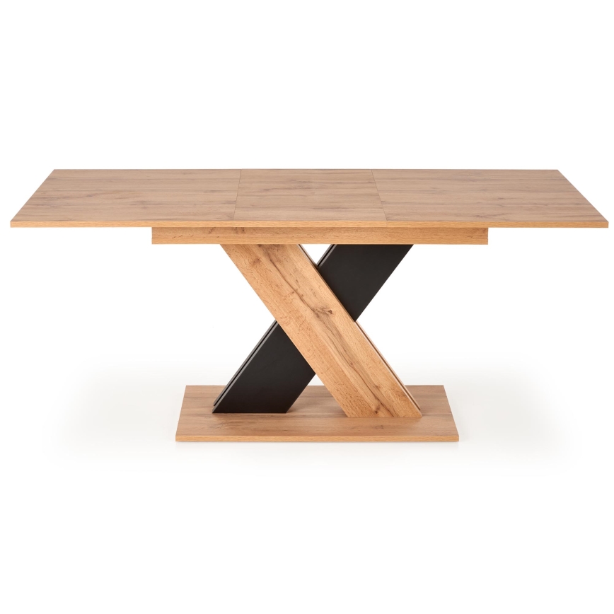Masă extensibilă de dining DROM 130/175x85 cm stejar wotan/negru