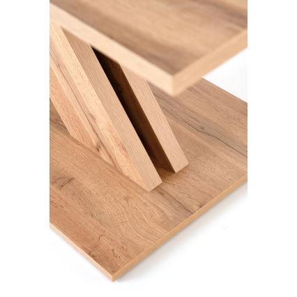 Masă extensibilă de dining DROM 130/175x85 cm stejar wotan/negru