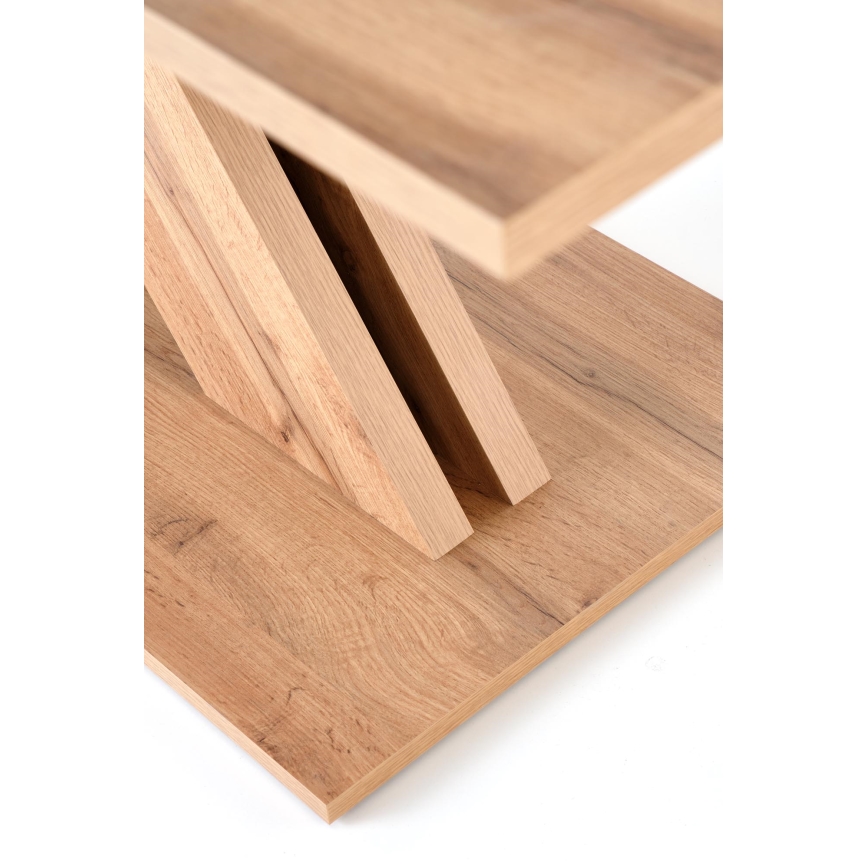 Masă extensibilă de dining DROM 130/175x85 cm stejar wotan/negru