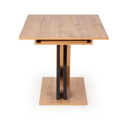 Masă extensibilă de dining DROM 130/175x85 cm stejar wotan/negru