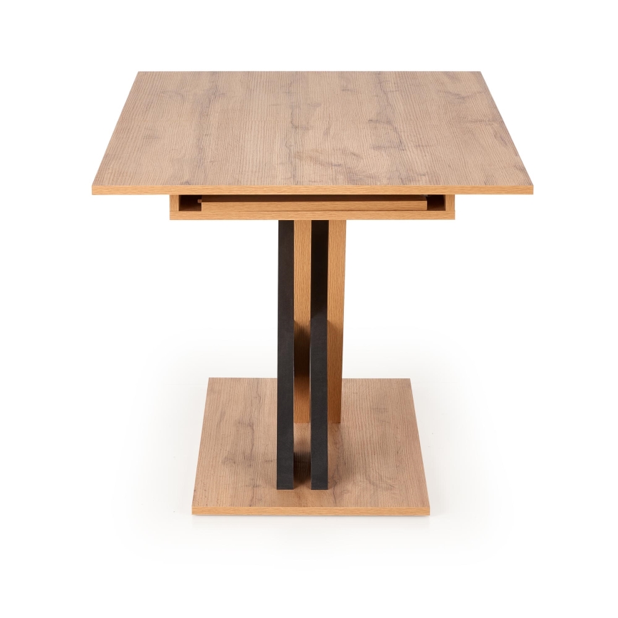 Masă extensibilă de dining DROM 130/175x85 cm stejar wotan/negru