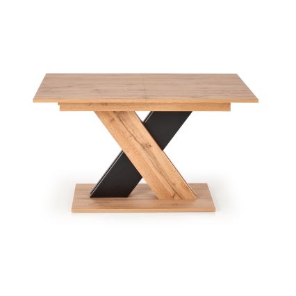 Masă extensibilă de dining DROM 130/175x85 cm stejar wotan/negru