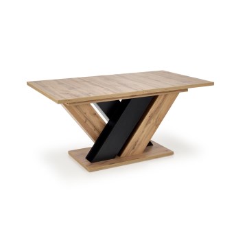 Masă extensibilă de dining DROM 160/200x90 cm stejar wotan/negru