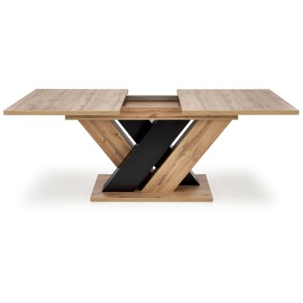 Masă extensibilă de dining DROM 160/200x90 cm stejar wotan/negru