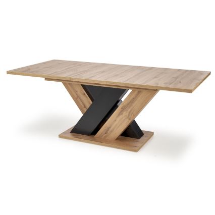 Masă extensibilă de dining DROM 160/200x90 cm stejar wotan/negru