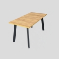 Masă extensibilă de dining KERNO 150/190x80 cm stejar craft/negru