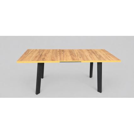 Masă extensibilă de dining KERNO 150/190x80 cm stejar craft/negru