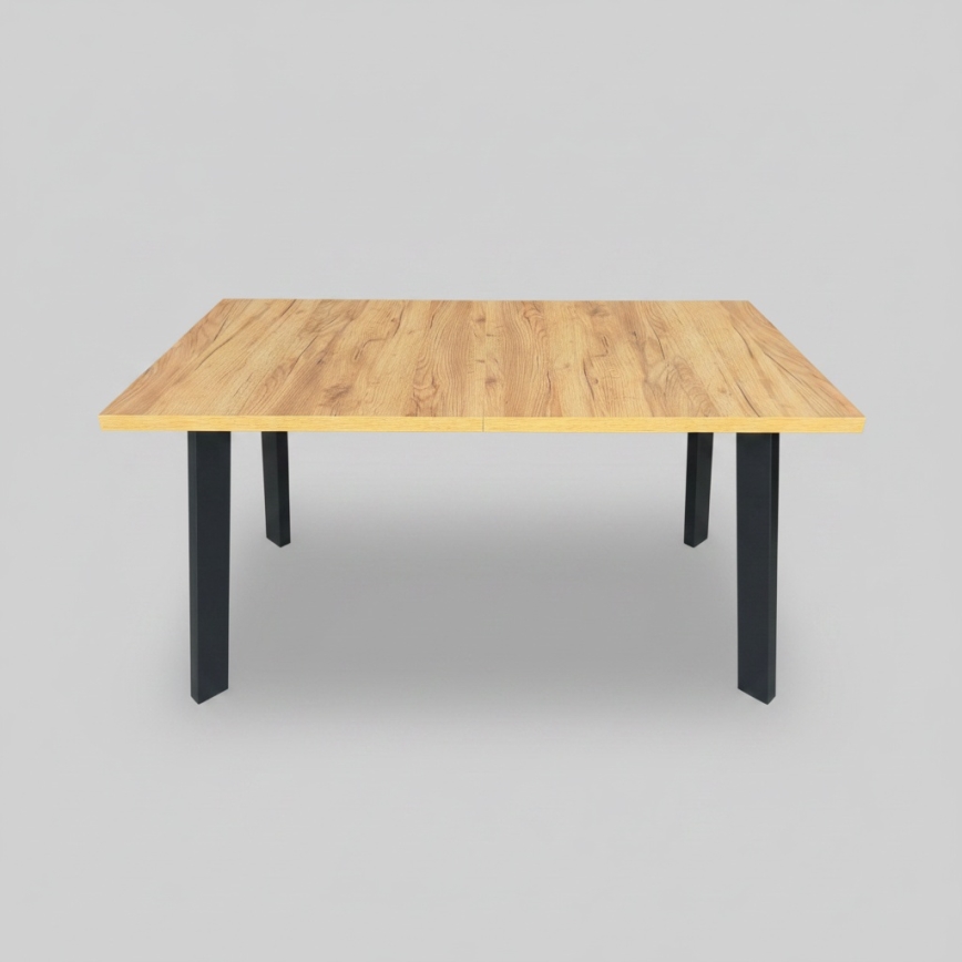Masă extensibilă de dining KERNO 150/190x80 cm stejar craft/negru