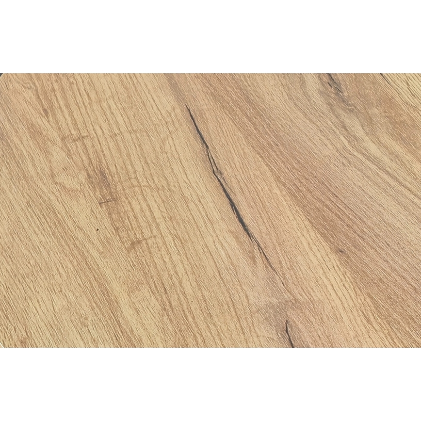 Masă extensibilă de dining KERNO 150/190x80 cm stejar craft/negru