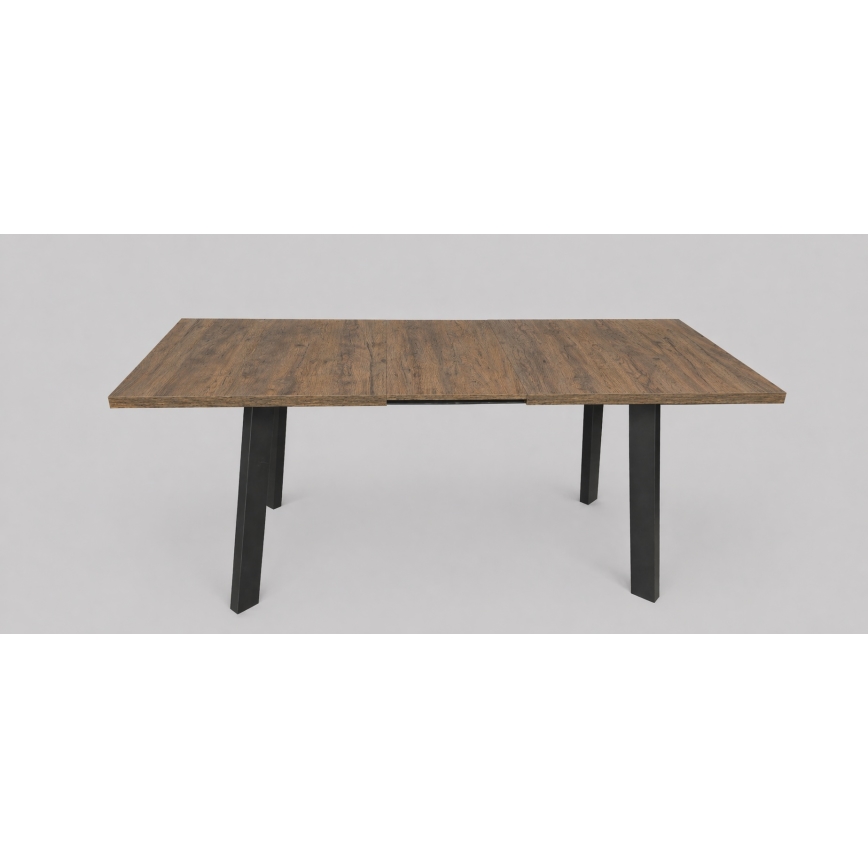 Masă extensibilă de dining KERNO 150/190x80 cm stejar Lefkas/negru