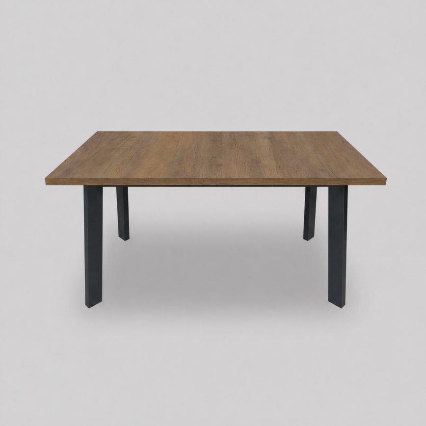 Masă extensibilă de dining KERNO 150/190x80 cm stejar Lefkas/negru