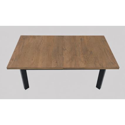 Masă extensibilă de dining KERNO 150/190x80 cm stejar Lefkas/negru
