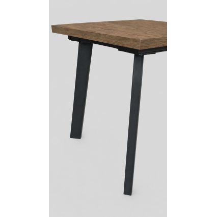 Masă extensibilă de dining KERNO 150/190x80 cm stejar Lefkas/negru