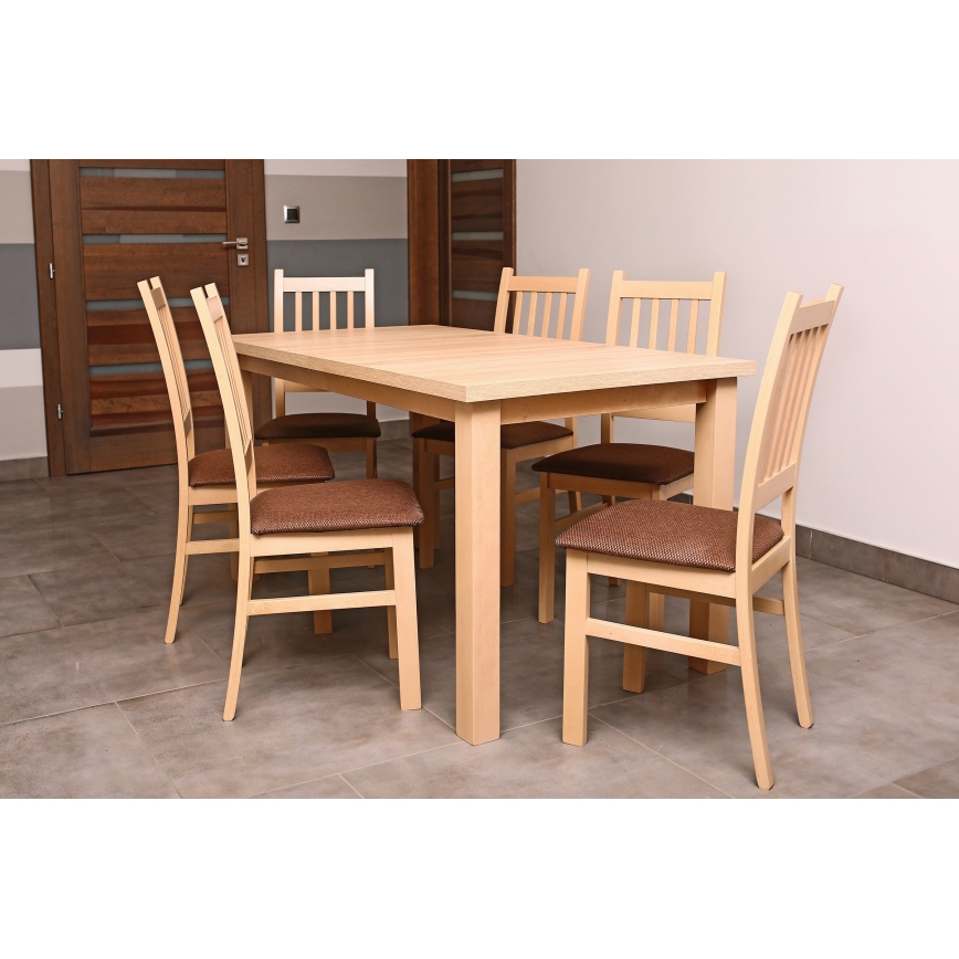 Masă de dining extensibilă LIAM, stejar Sonoma