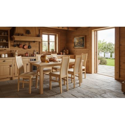 Masă de dining extensibilă LIAM, stejar Sonoma