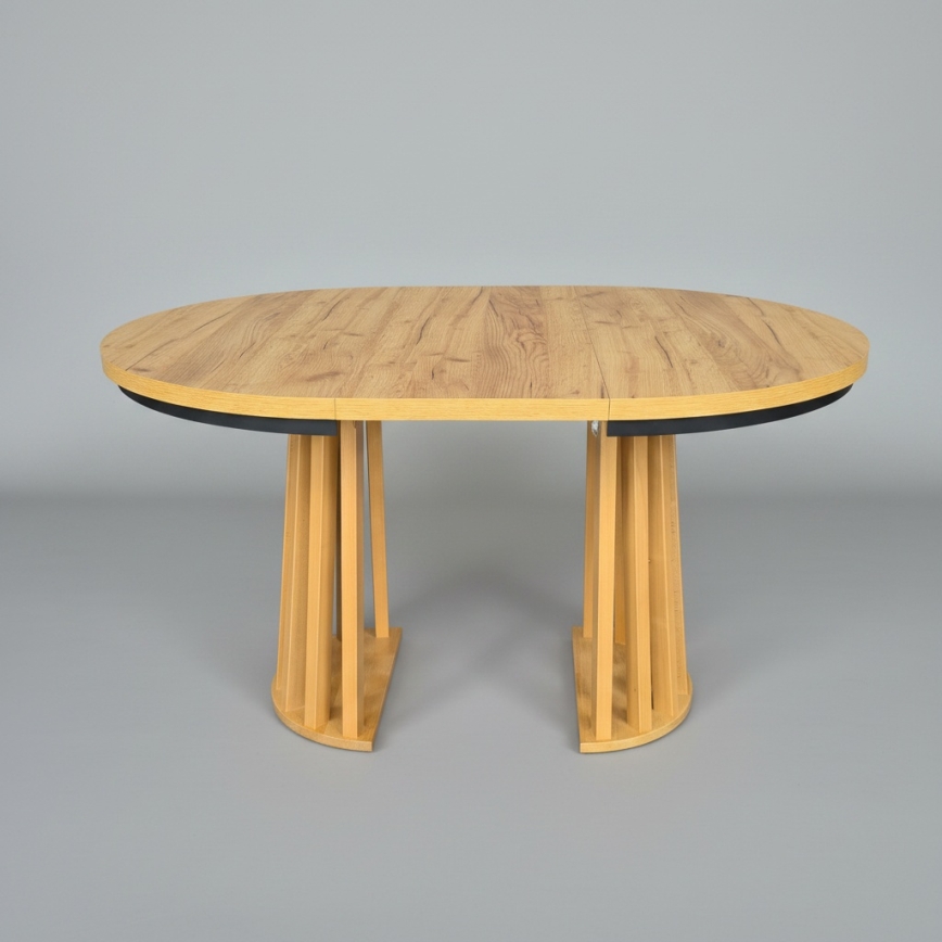 Masă extensibilă de dining NEXUS 100/140x77 cm stejar craft/negru