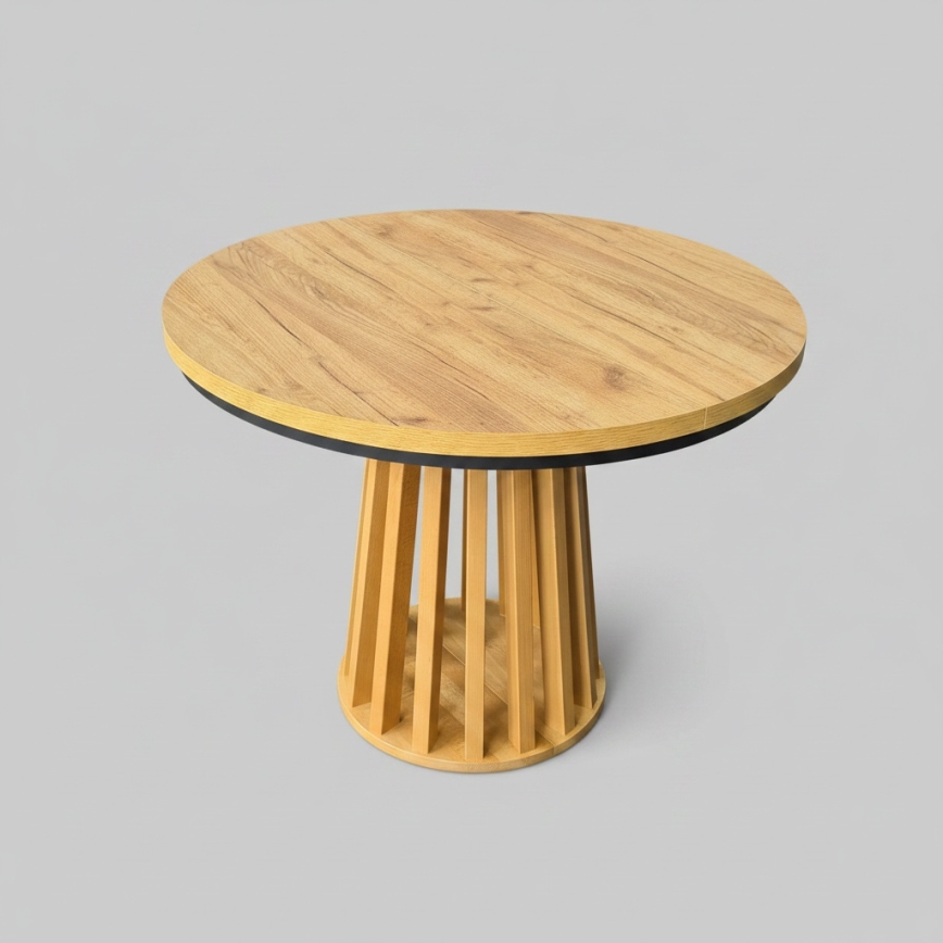 Masă extensibilă de dining NEXUS 100/140x77 cm stejar craft/negru