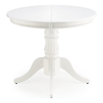 Masă extensibilă de dining WILLIAM, albă
