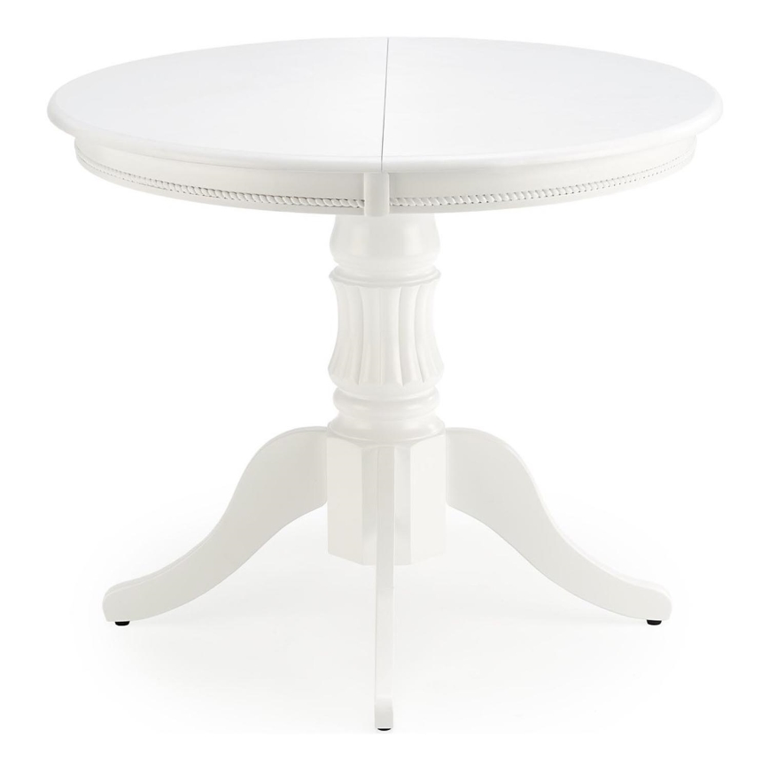 Masă extensibilă de dining WILLIAM, albă