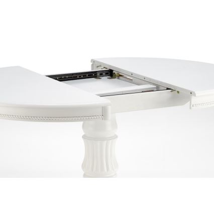 Masă extensibilă de dining WILLIAM, albă