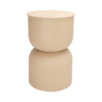 Masă laterală PETIT, Ø 31 cm, bej