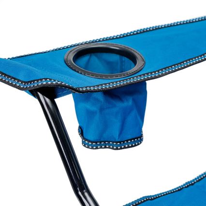 Masă pliabilă de drumeție + 2x scaun albastru